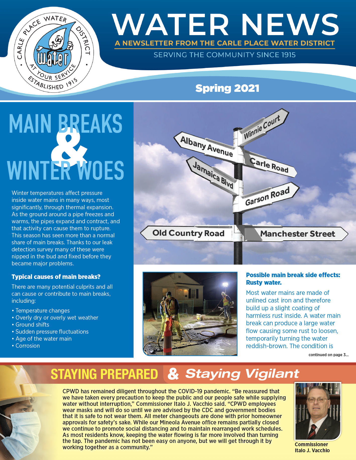 Newsletters Carle Place Water District